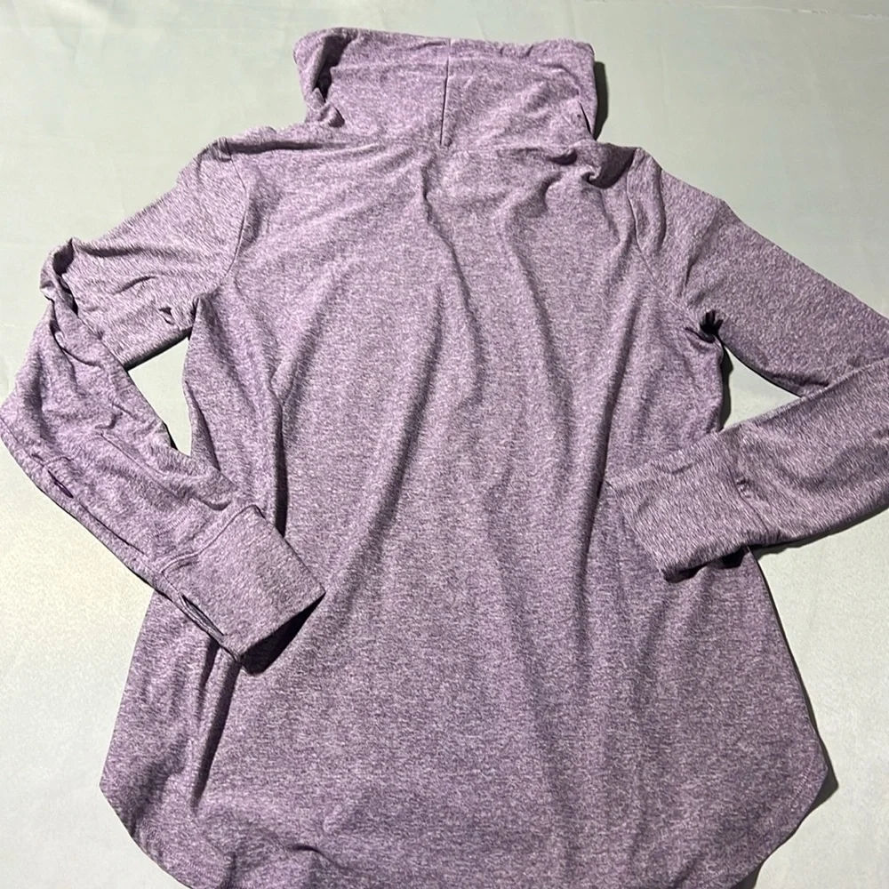 Purple market and spruce athleisure shirt size medium cowl neck - Picture 2 of 9